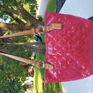 Patent Coach mini bag